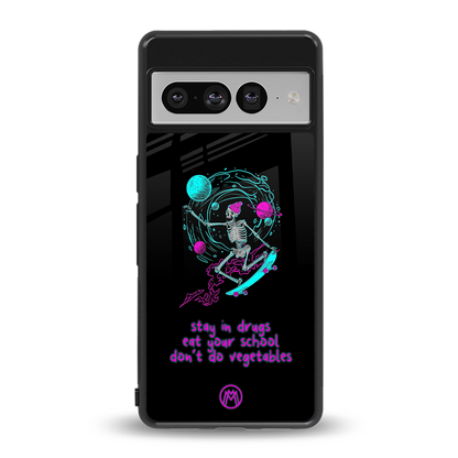 eat your school back phone cover | glass case for google pixel 7 pro