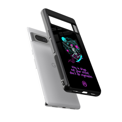 eat your school back phone cover | glass case for google pixel 7 pro