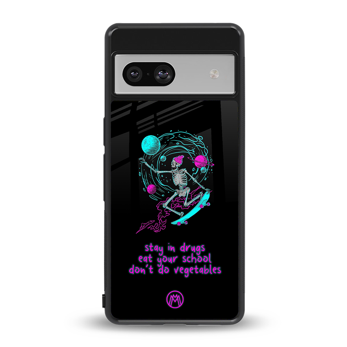 eat your school back phone cover | glass case for Google Pixel 7