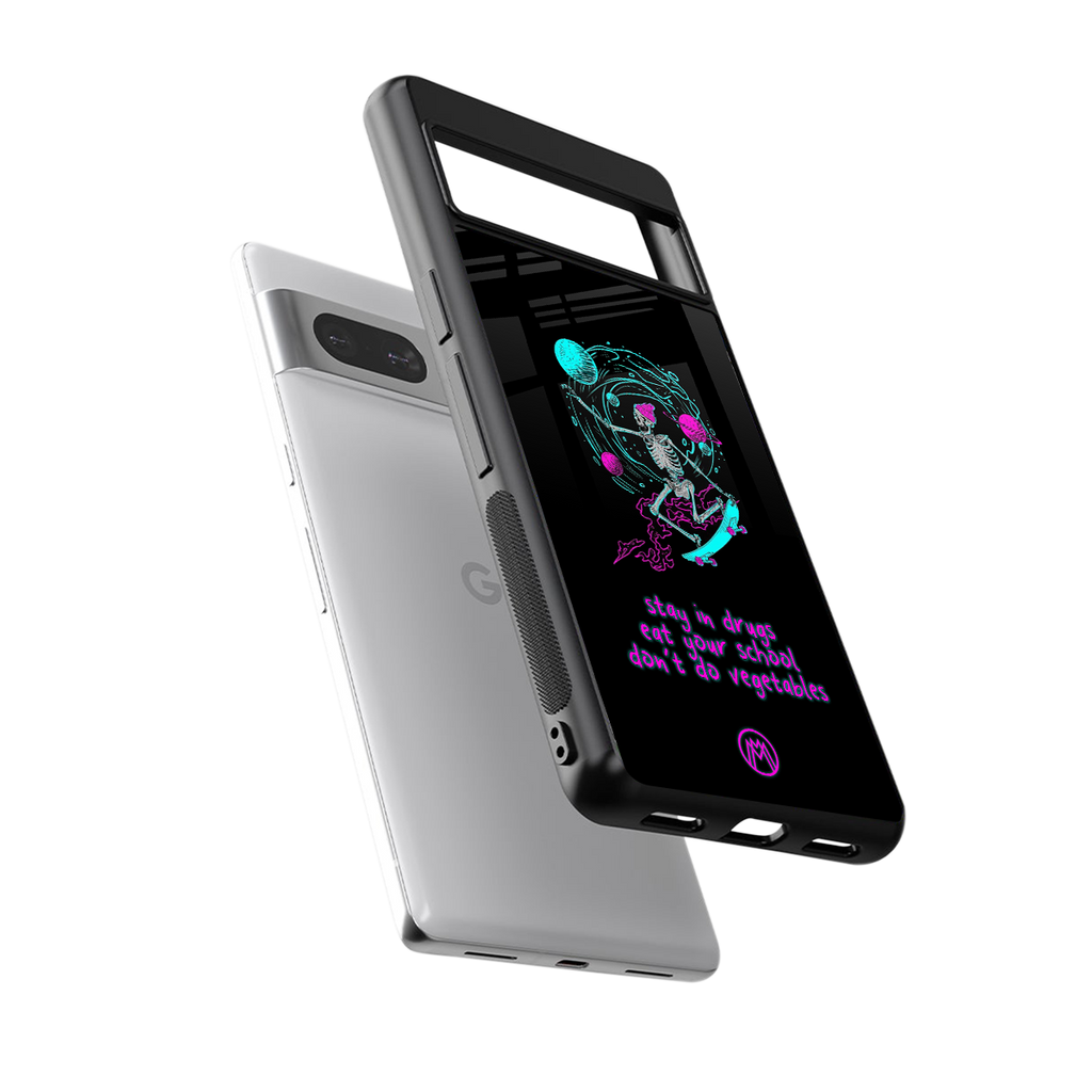eat your school back phone cover | glass case for Google Pixel 7