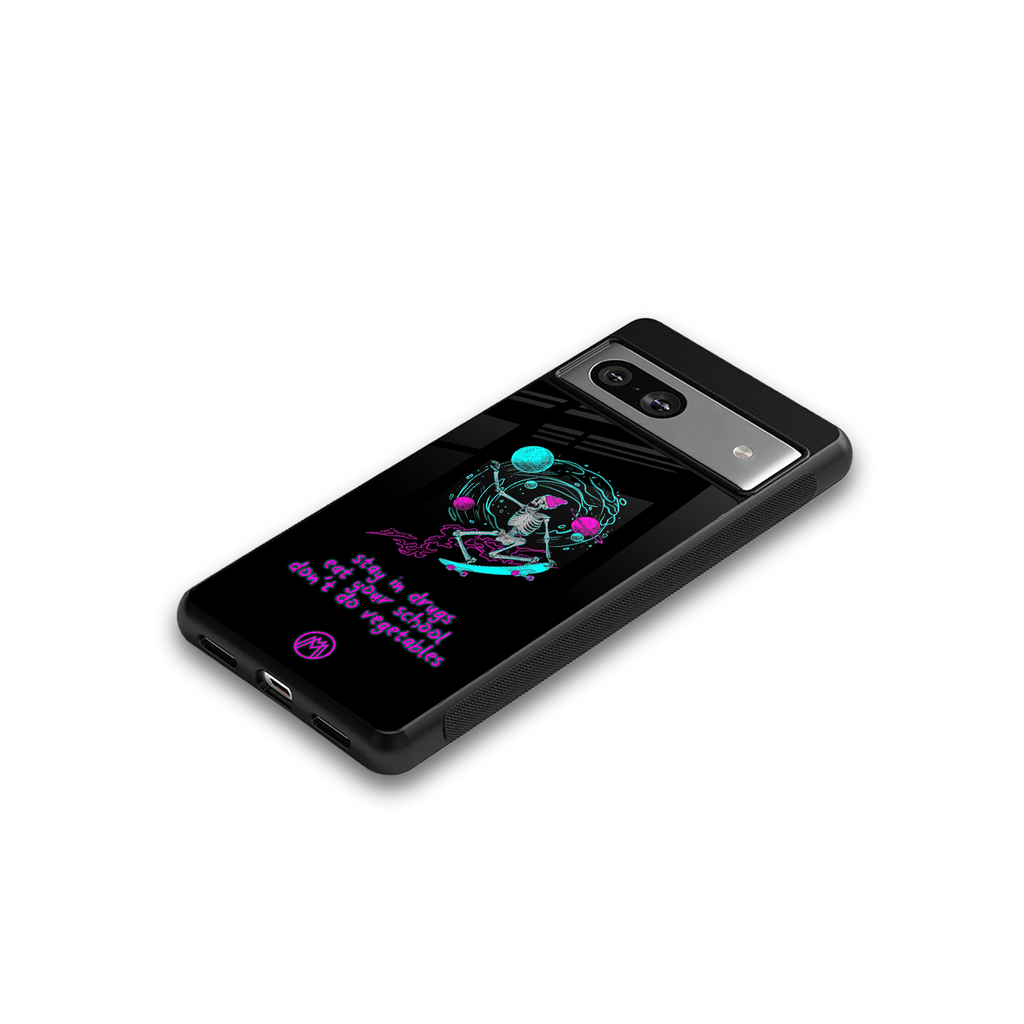 eat your school back phone cover | glass case for Google Pixel 7A