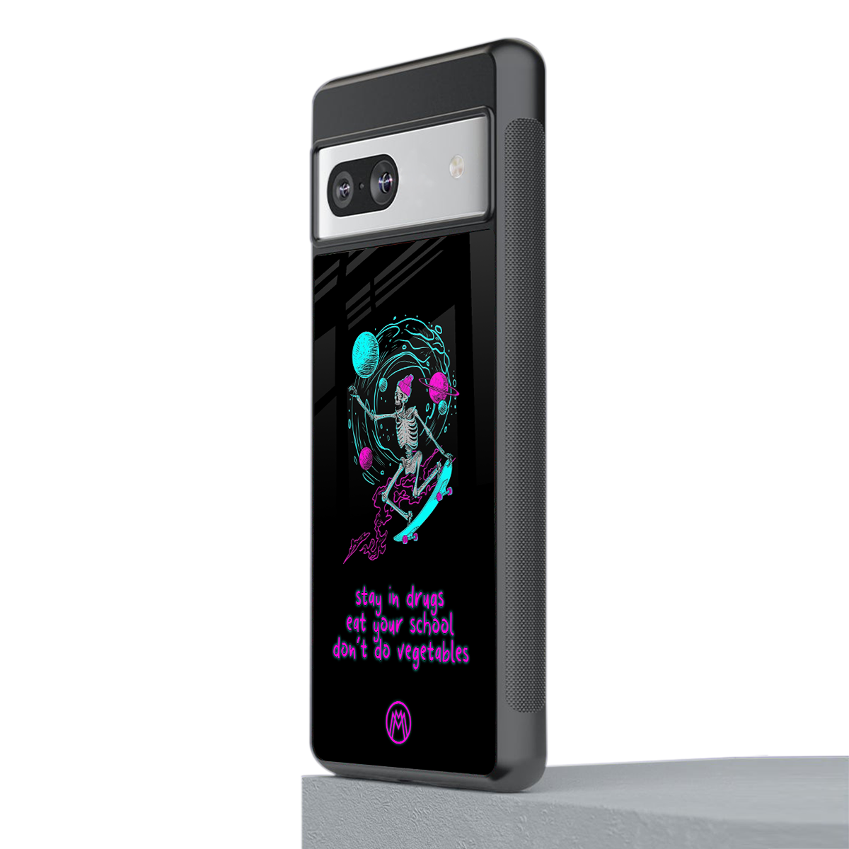 eat your school back phone cover | glass case for Google Pixel 7