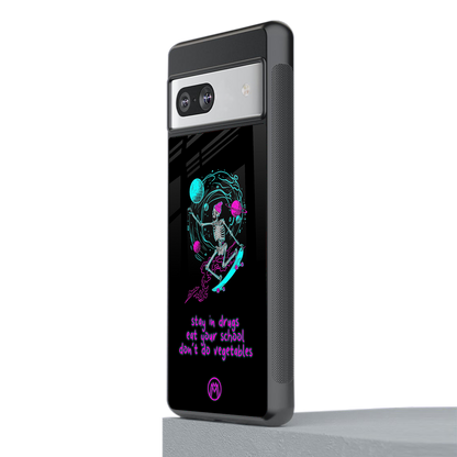 eat your school back phone cover | glass case for Google Pixel 7A