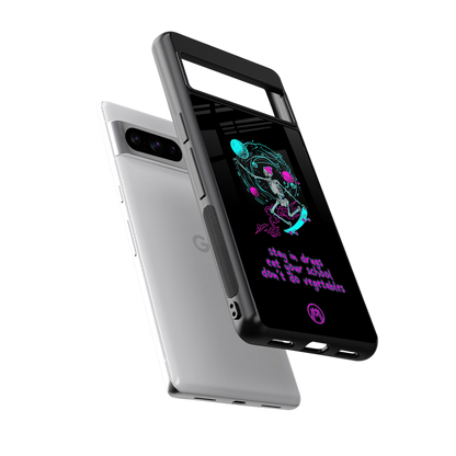 eat your school back phone cover | glass case for google pixel 8 pro