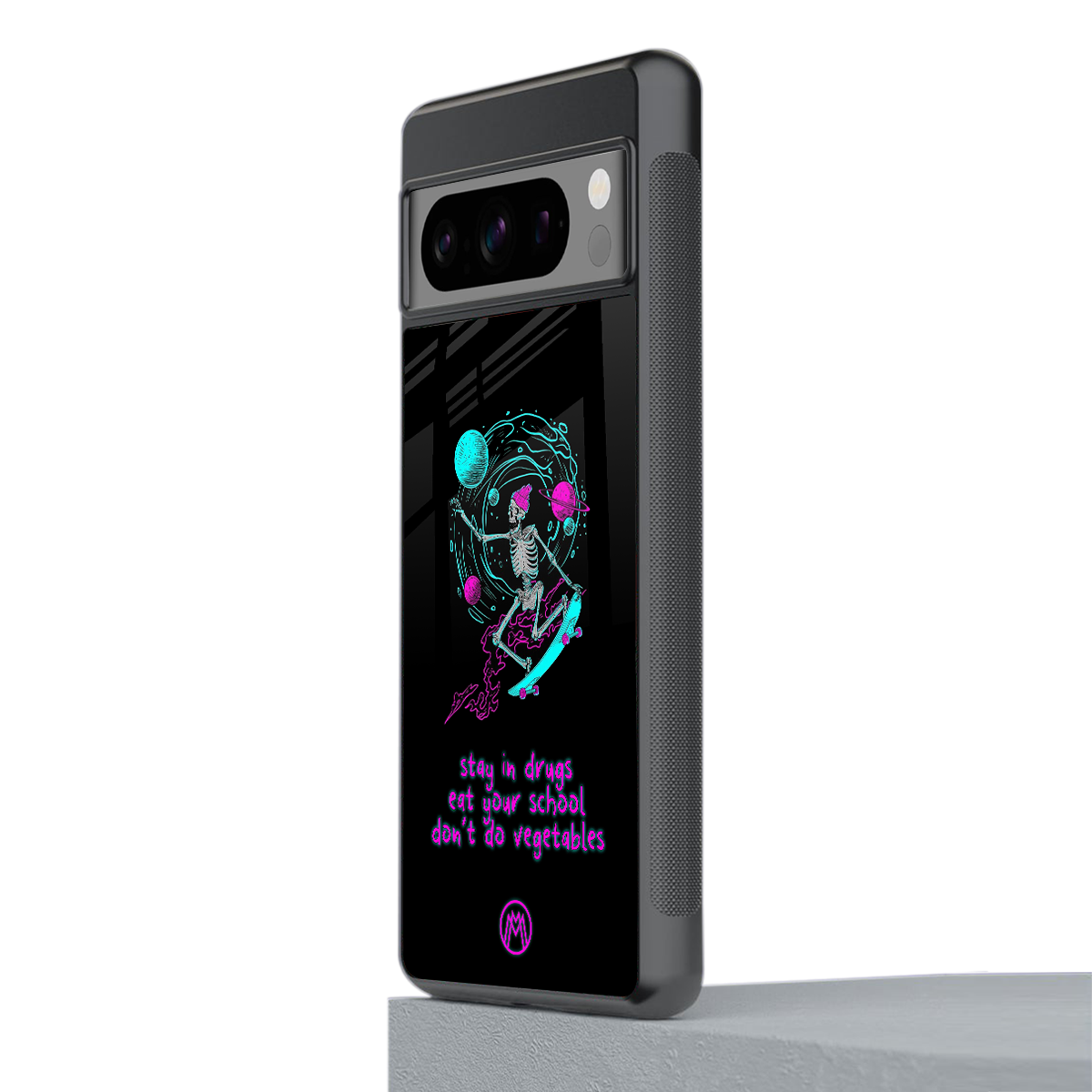 eat your school back phone cover | glass case for google pixel 8 pro