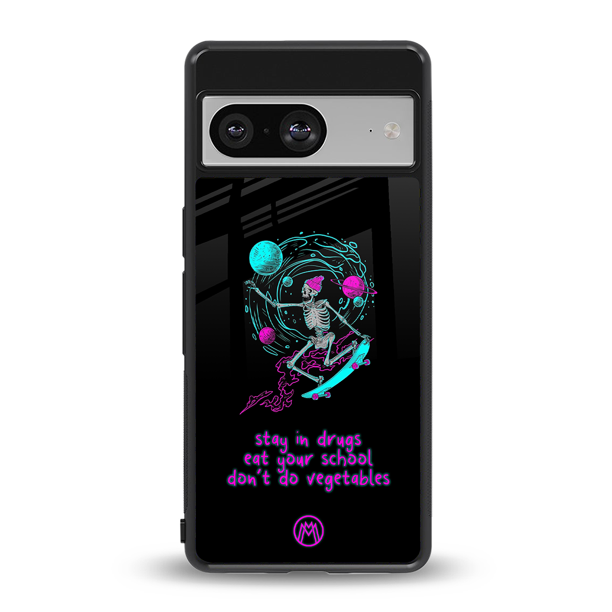 eat your school back phone cover | glass case for Google Pixel 8