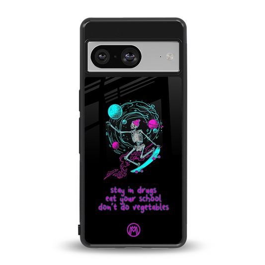 eat your school back phone cover | glass case for Google Pixel 8