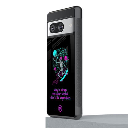 eat your school back phone cover | glass case for Google Pixel 8