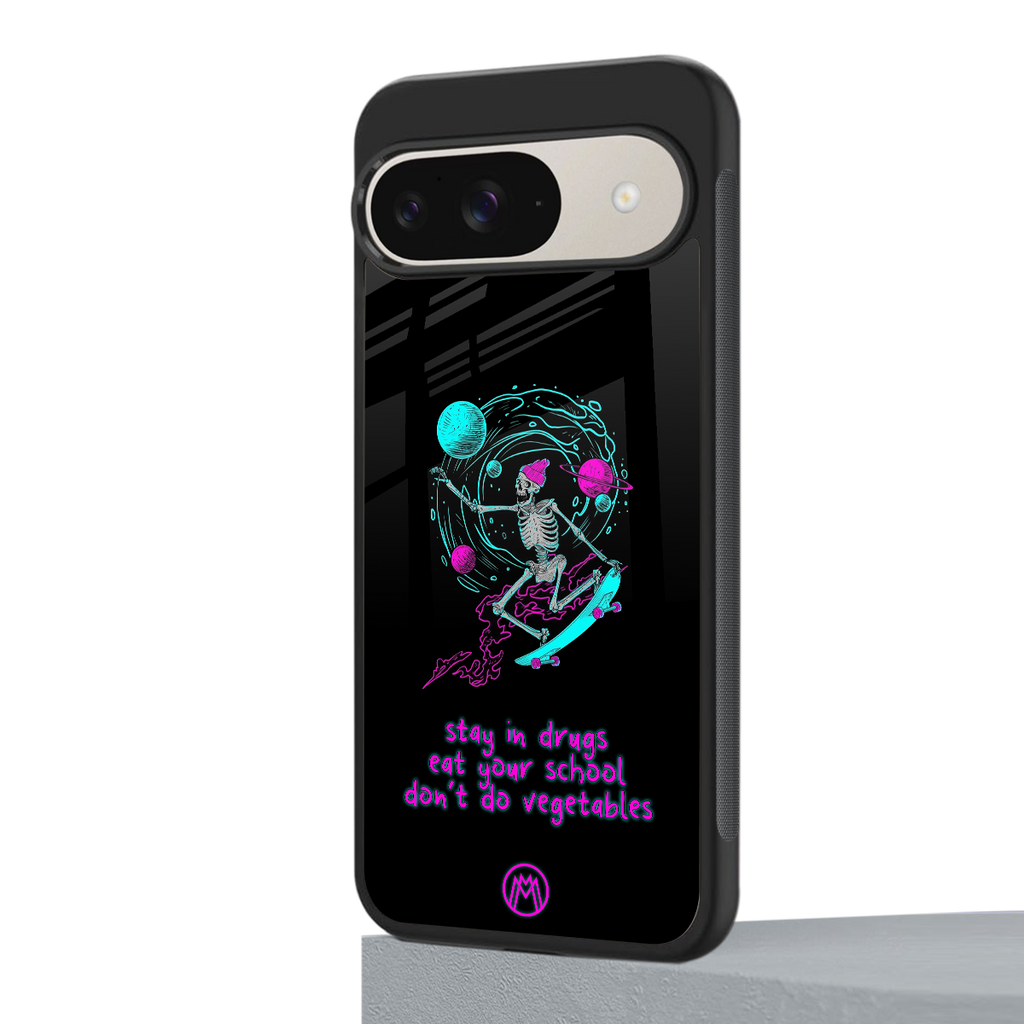 eat your school back phone cover | glass case for google pixel 9