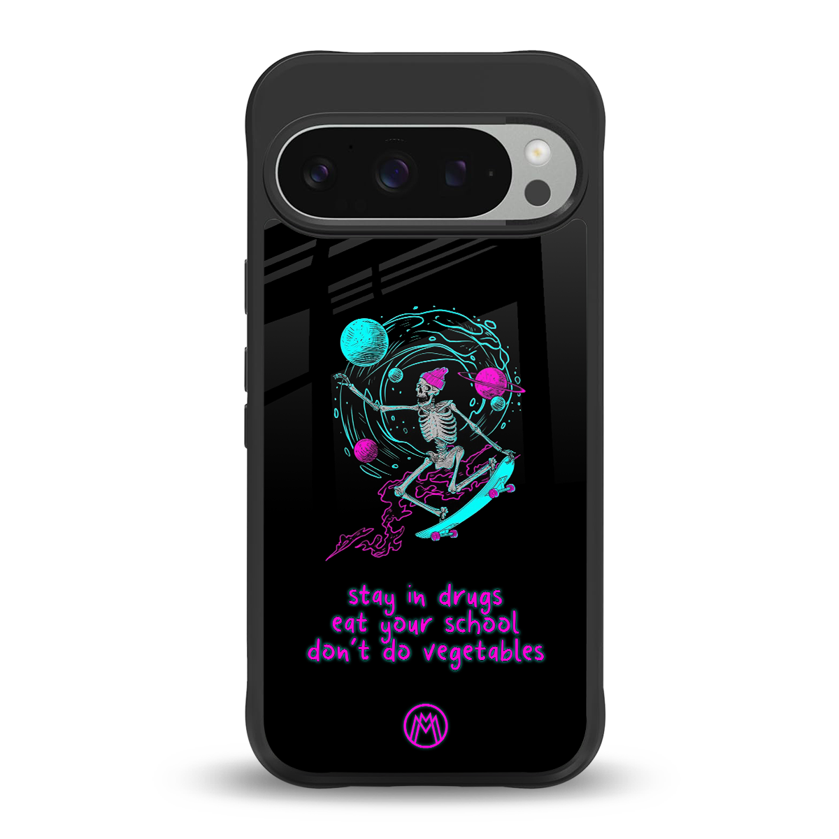 eat your school back phone cover | glass case for google pixel 9 pro xl