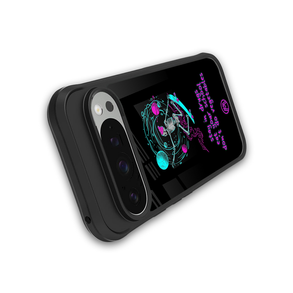 eat your school back phone cover | glass case for google pixel 9 pro