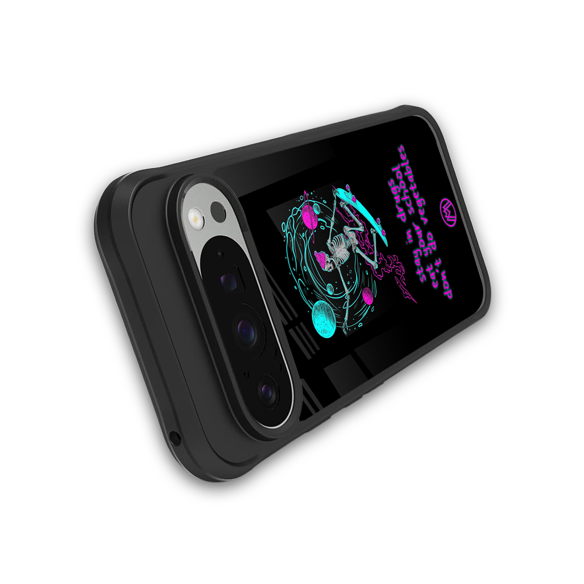 eat your school back phone cover | glass case for google pixel 9 pro xl