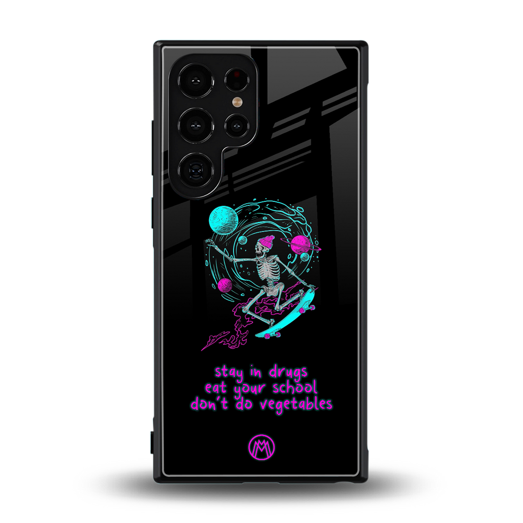 eat your school back phone cover | glass case for samsung galaxy s23 ultra