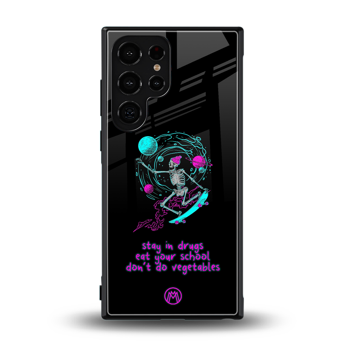 eat your school back phone cover | glass case for samsung galaxy s23 ultra