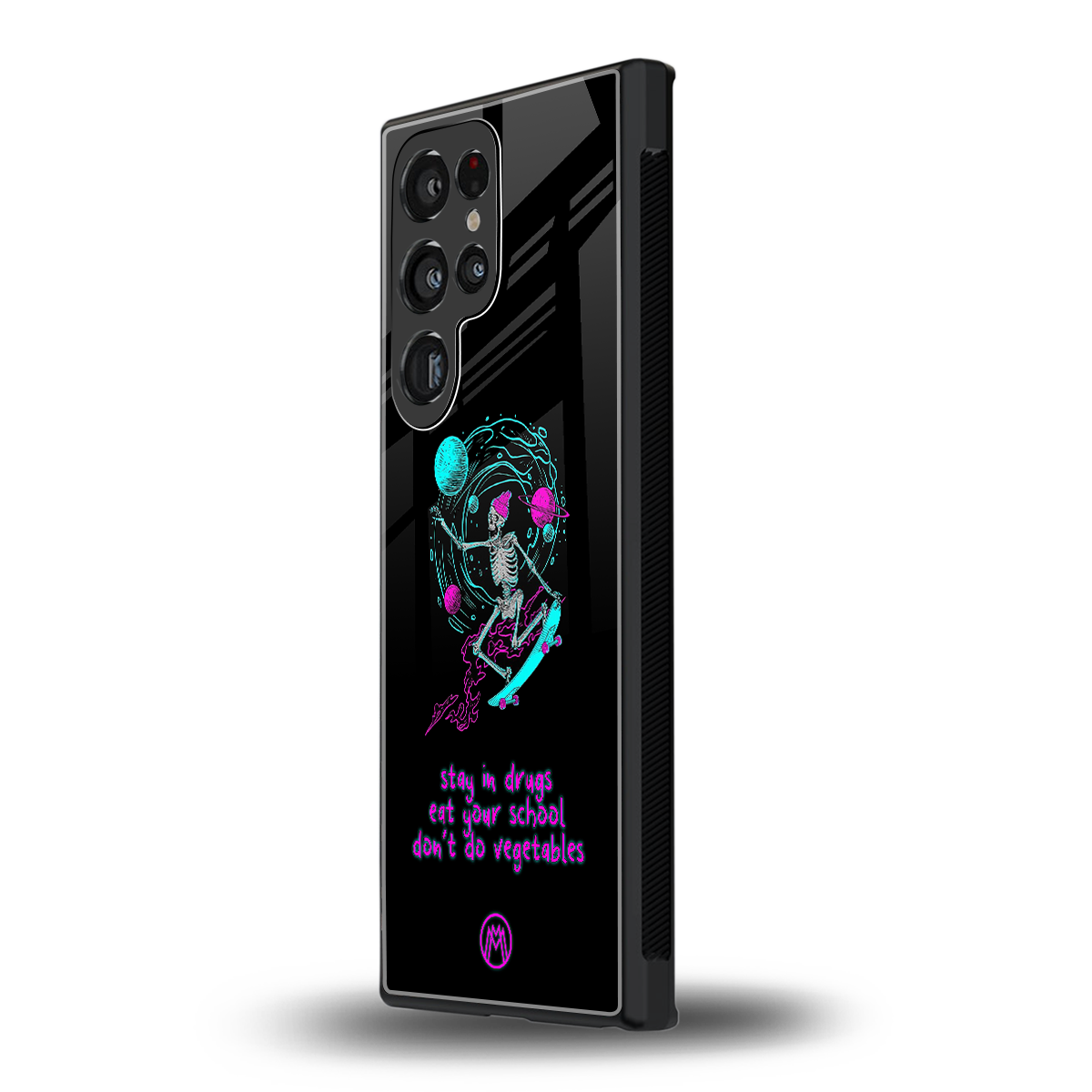 eat your school back phone cover | glass case for samsung galaxy s24 ultra