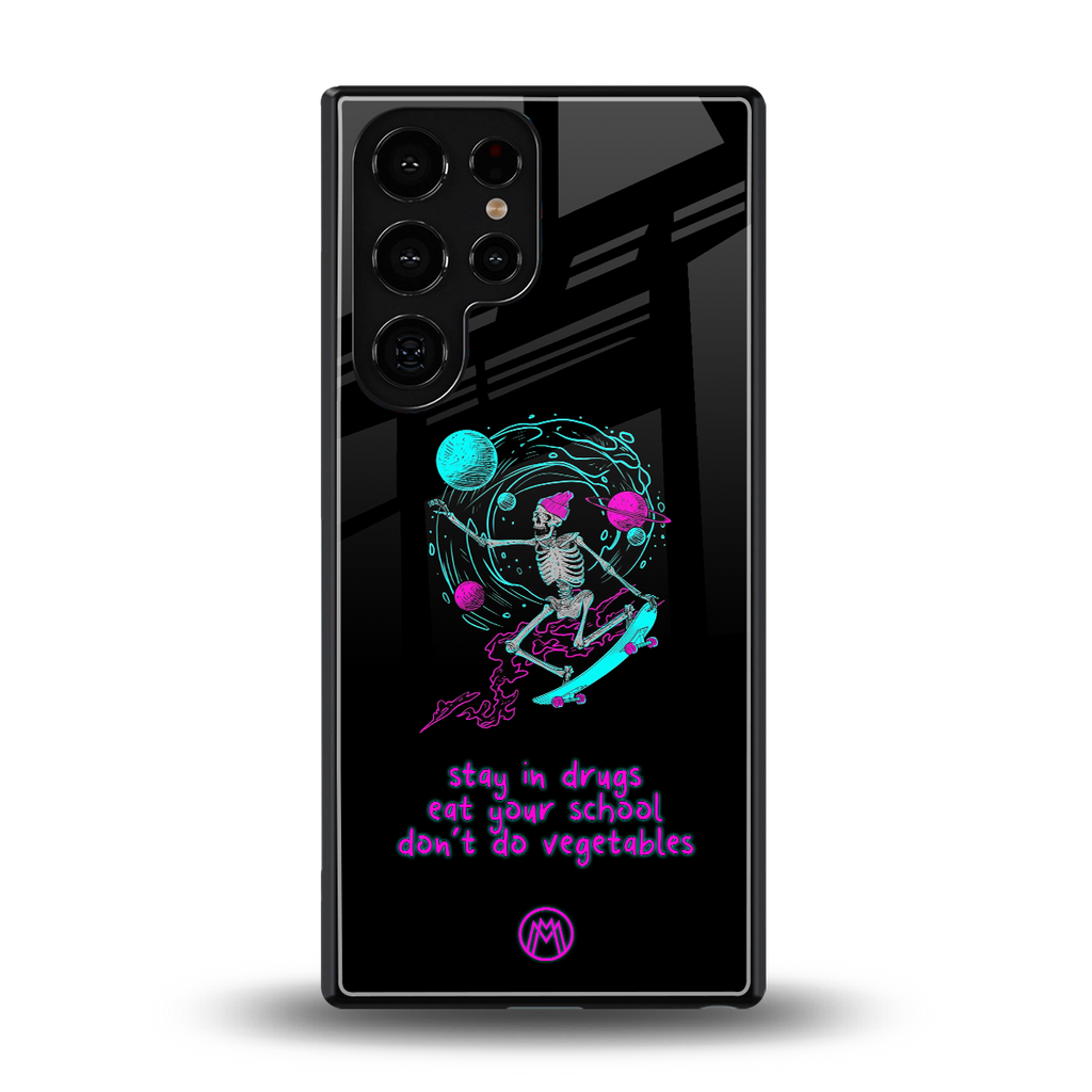 eat your school back phone cover | glass case for samsung galaxy s25 ultra