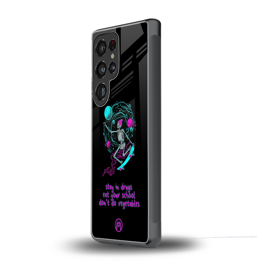eat your school back phone cover | glass case for samsung galaxy s25 ultra