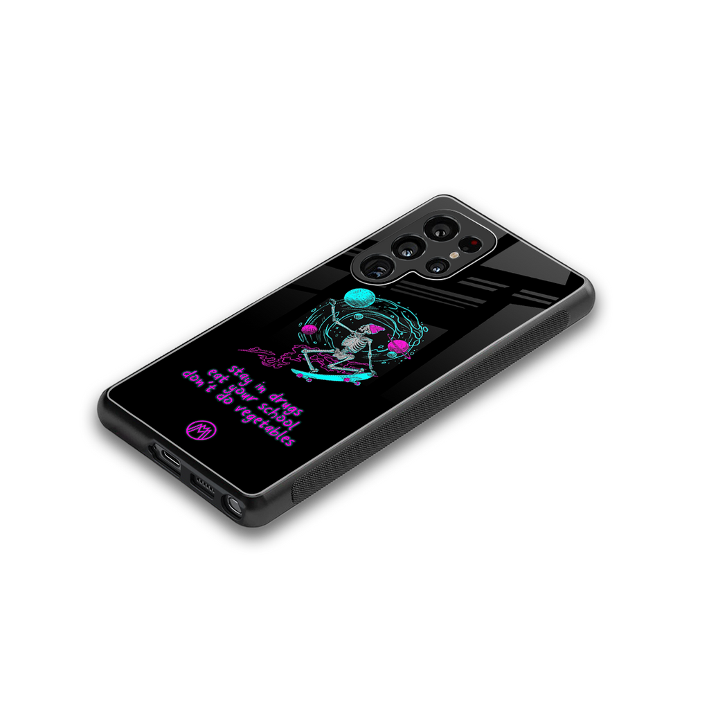 eat your school back phone cover | glass case for samsung galaxy s25 ultra