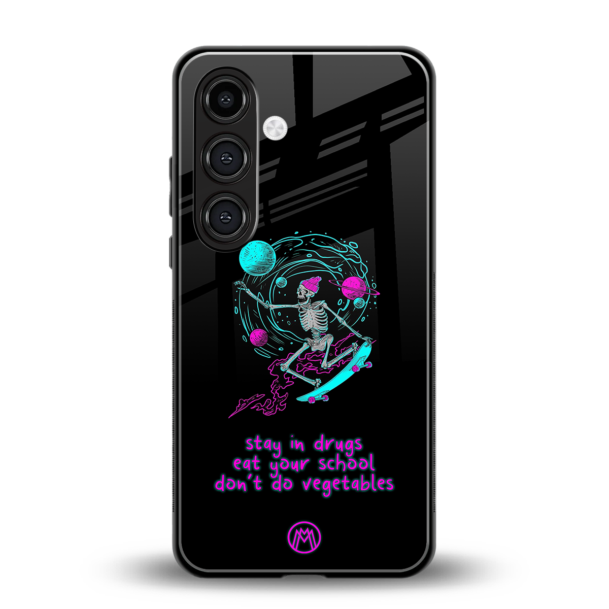 eat your school back phone cover | glass case for samsung galaxy s25