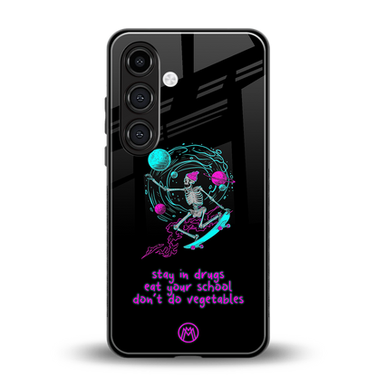 eat your school back phone cover | glass case for samsung galaxy s25