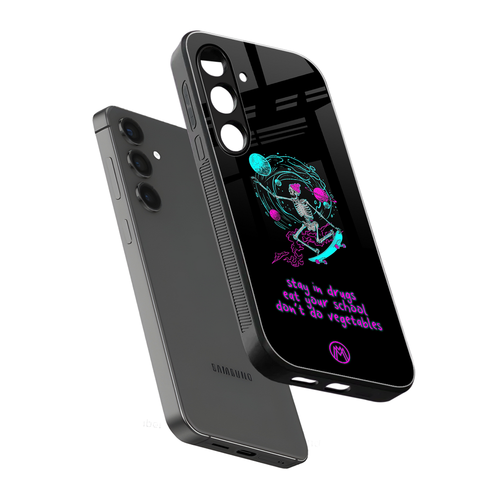 eat your school back phone cover | glass case for samsung galaxy s25