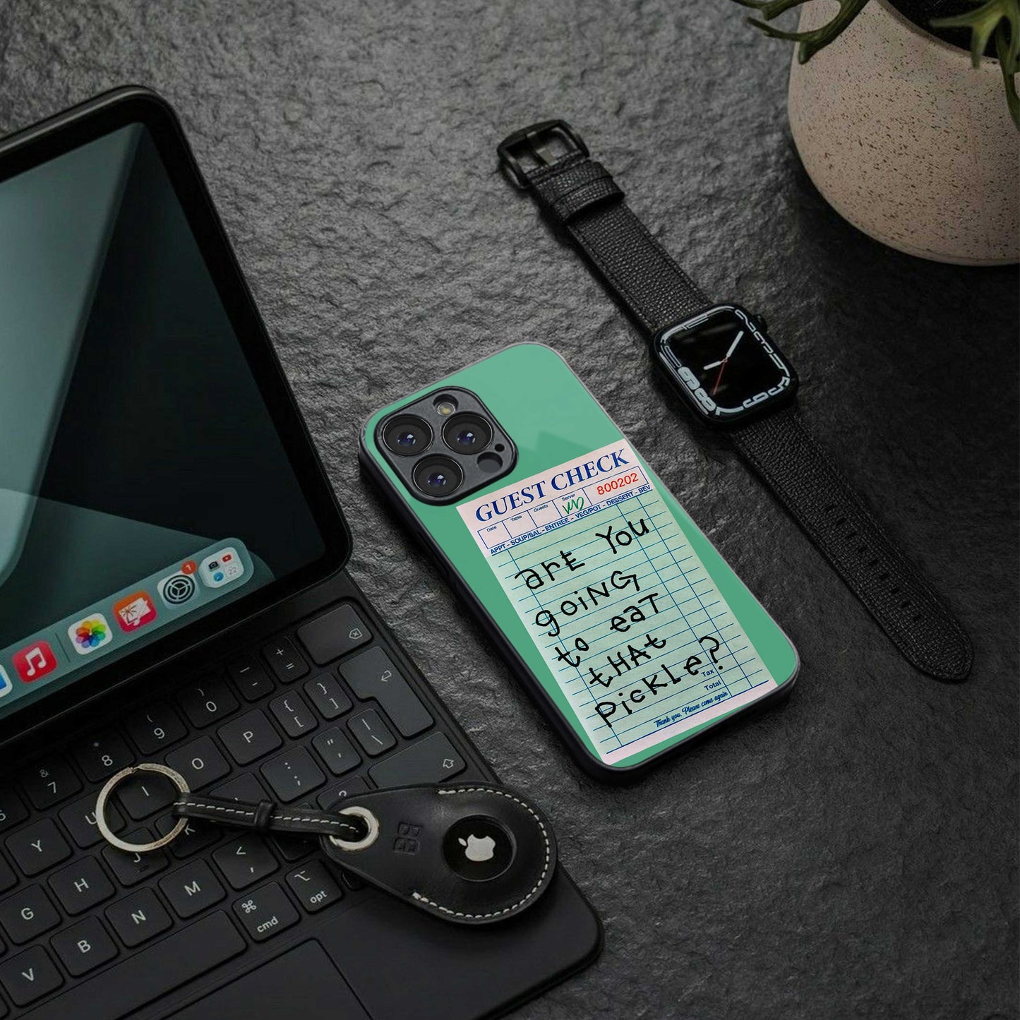 eat that pickle back phone cover | glass case for Google Pixel 6A