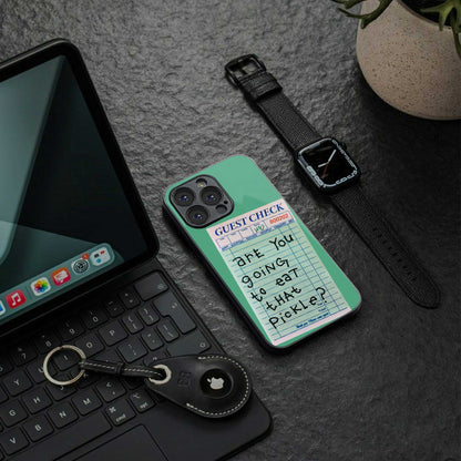 eat that pickle back phone cover | glass case for iphone 14