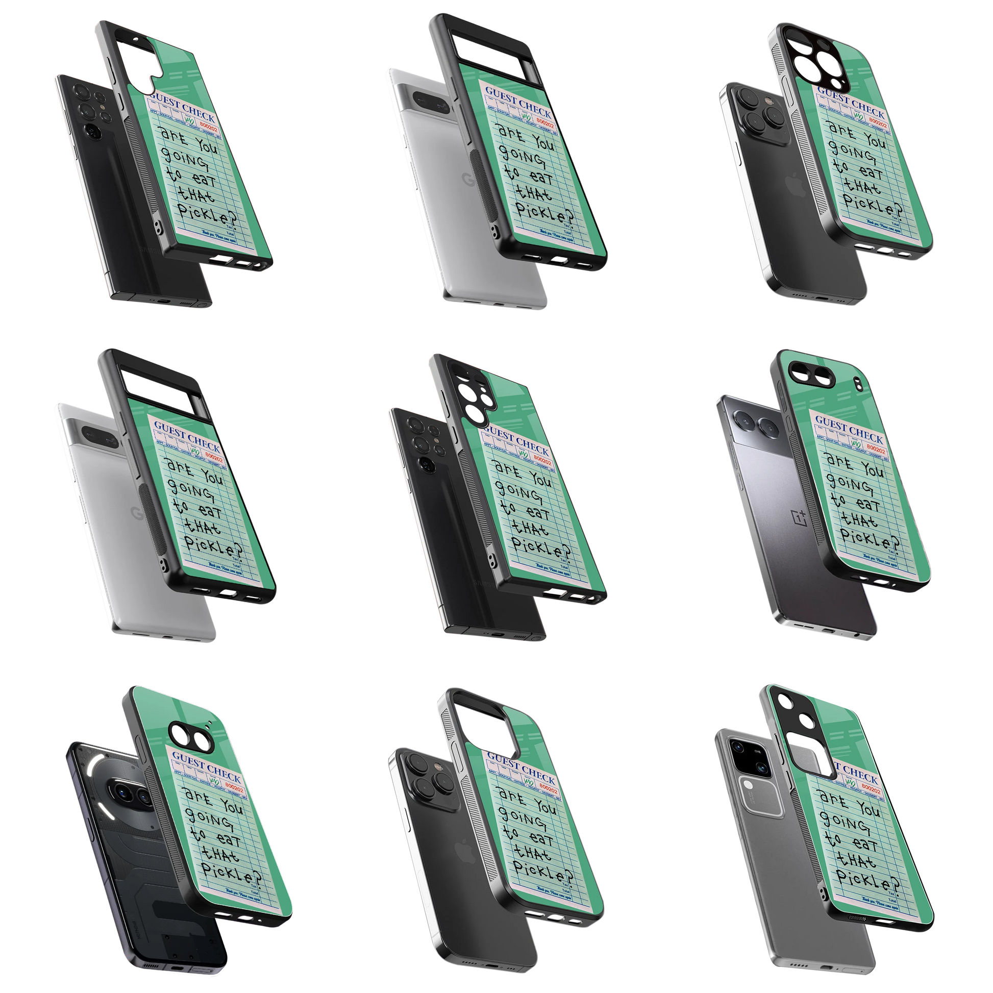 Durable Glass Back Mobile Case for iPhone, Samsung, OnePlus, Google Pixel, Redmi, Vivo, Oppo