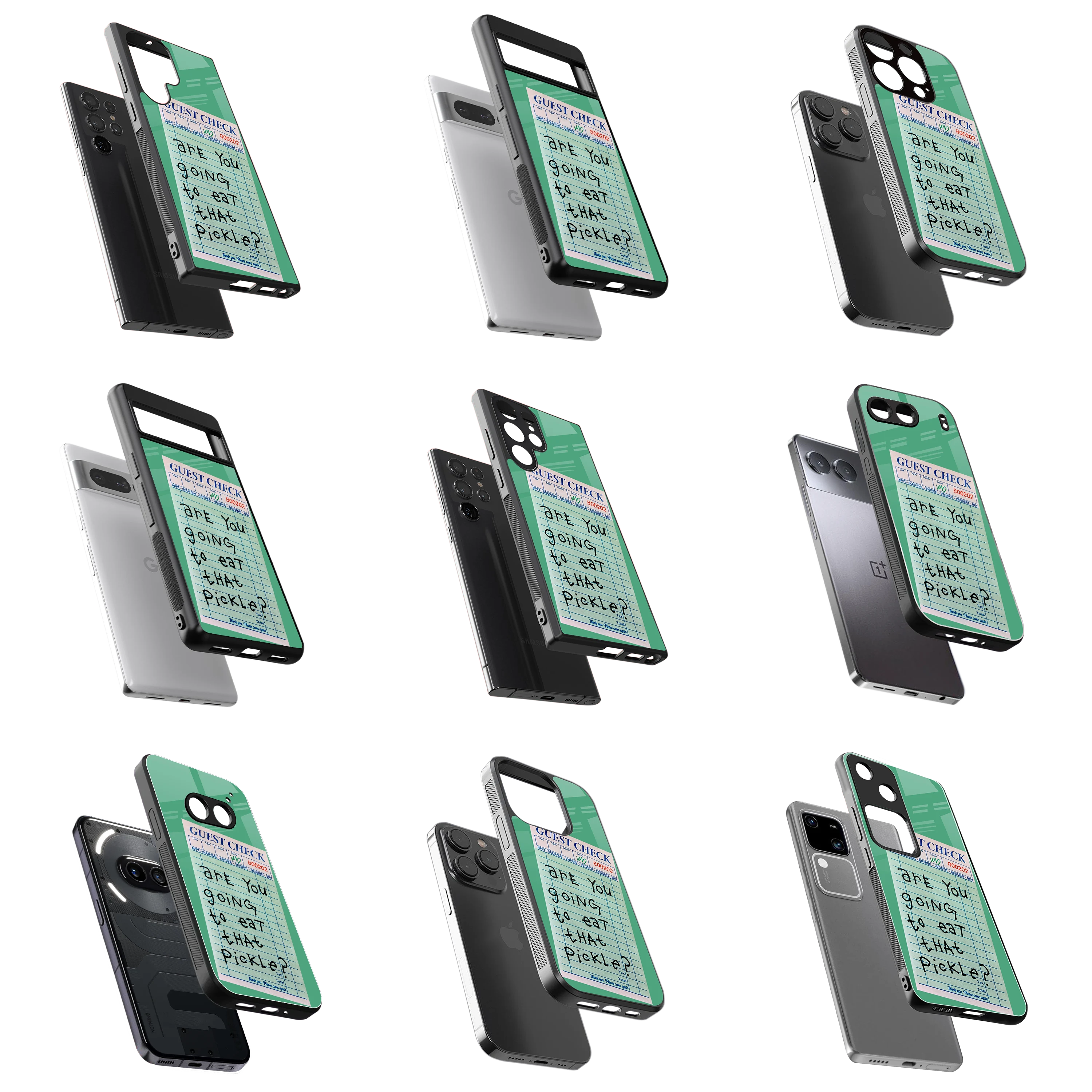 Durable Glass Back Mobile Case for iPhone, Samsung, OnePlus, Google Pixel, Redmi, Vivo, Oppo
