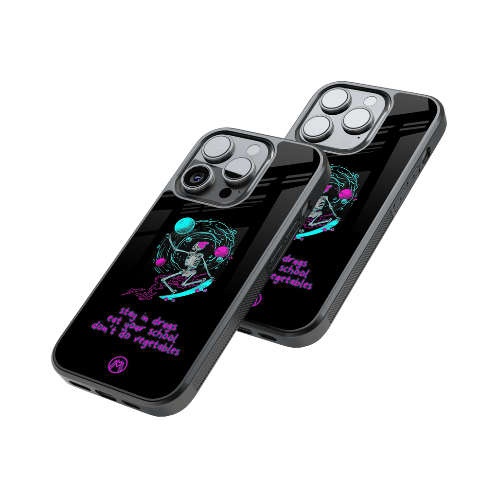 Protective Glass Back Phone Case Compatible with iPhone, Samsung, OnePlus, Pixel & More