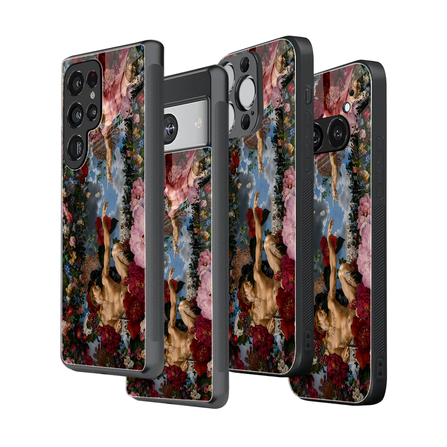 Stylish Glass Back Case for All Smartphones iPhone, Samsung, OnePlus, Pixel, Redmi, Oppo, Vivo, Motorola