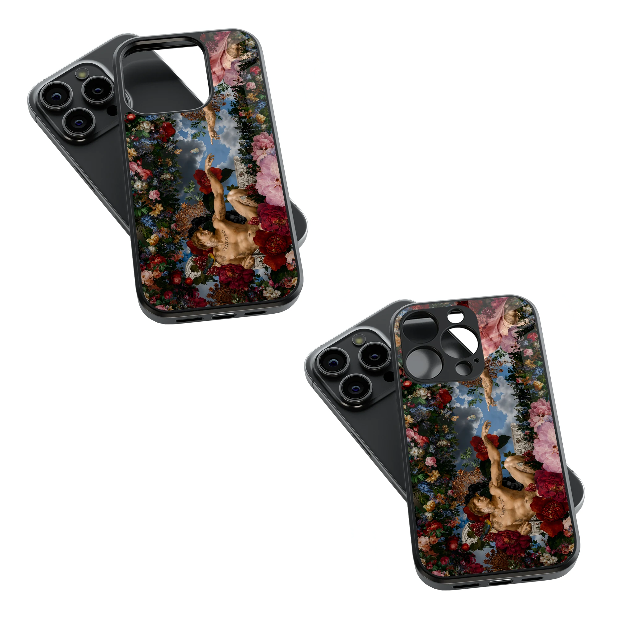 Trendy Glass Back Mobile Case for iPhone, Samsung, Redmi, OnePlus, Google Pixel, Motorola