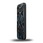 elite blue geometric back phone cover | glass case for oneplus nord 3