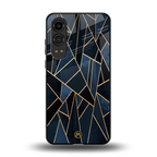 elite blue geometric back phone cover | glass case for oneplus nord ce 4 lite
