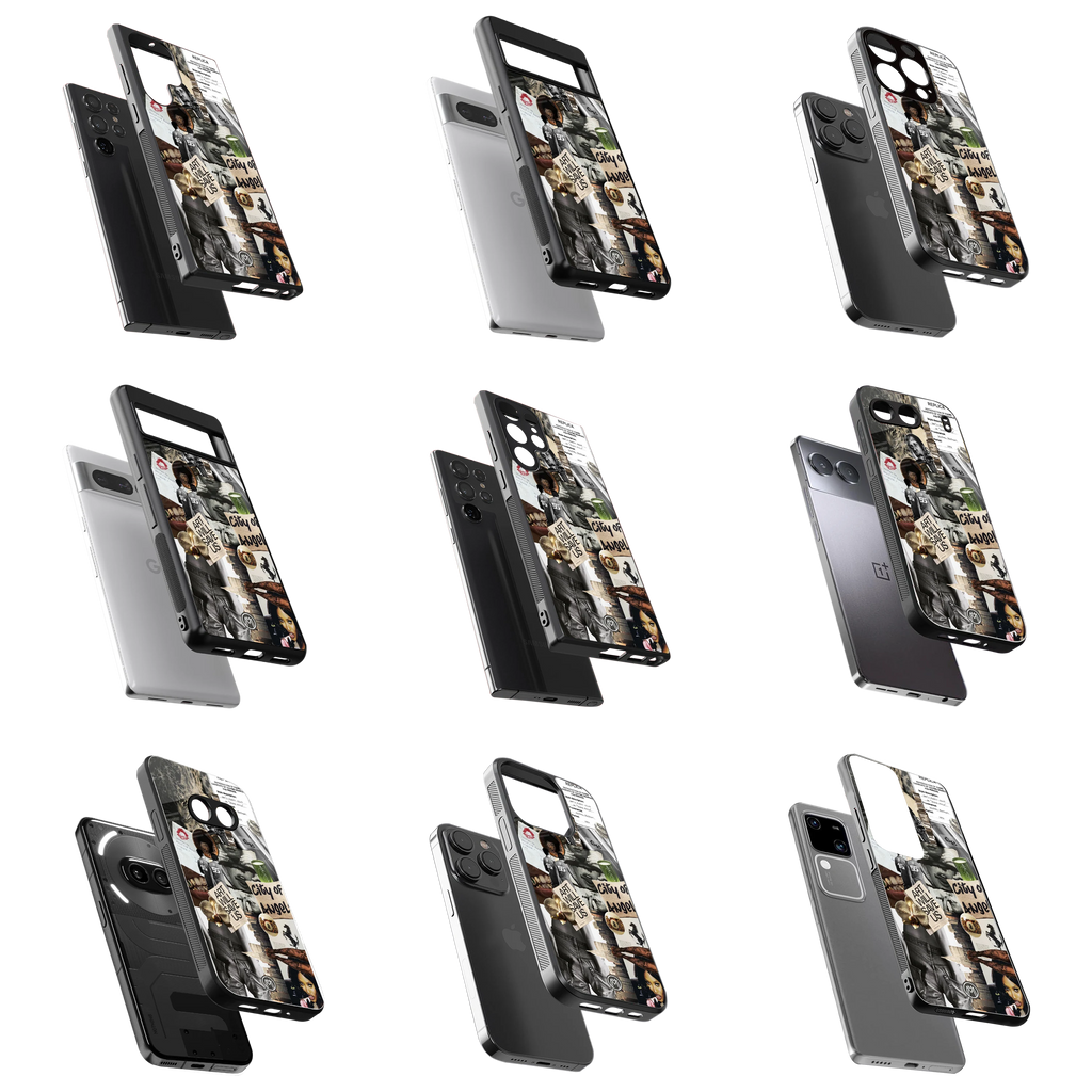 Durable Glass Back Mobile Case for iPhone, Samsung, OnePlus, Google Pixel, Redmi, Vivo, Oppo