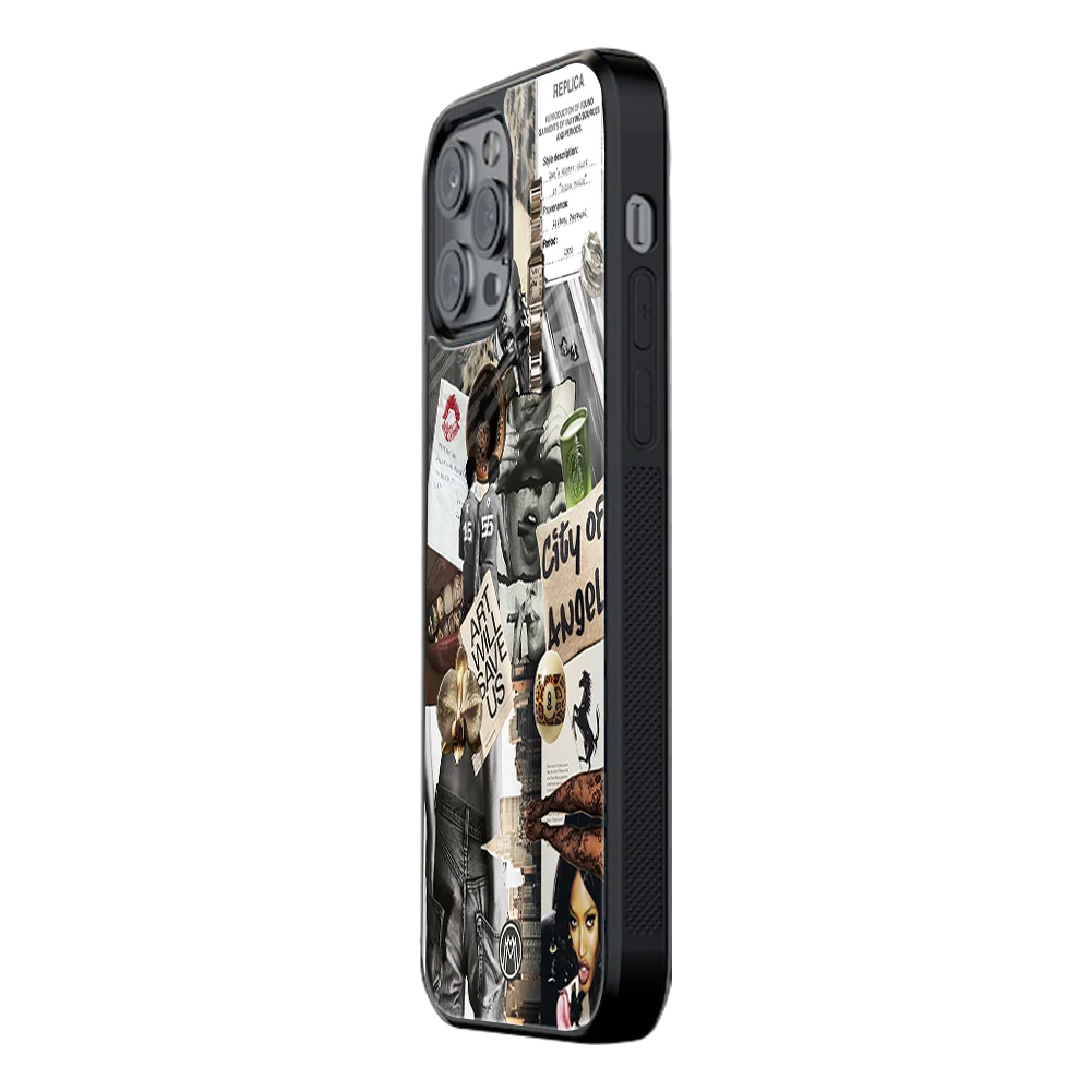 Slim Glass Back Phone Case for Multiple Brands iPhone, Samsung, Redmi, OnePlus, Oppo, Vivo