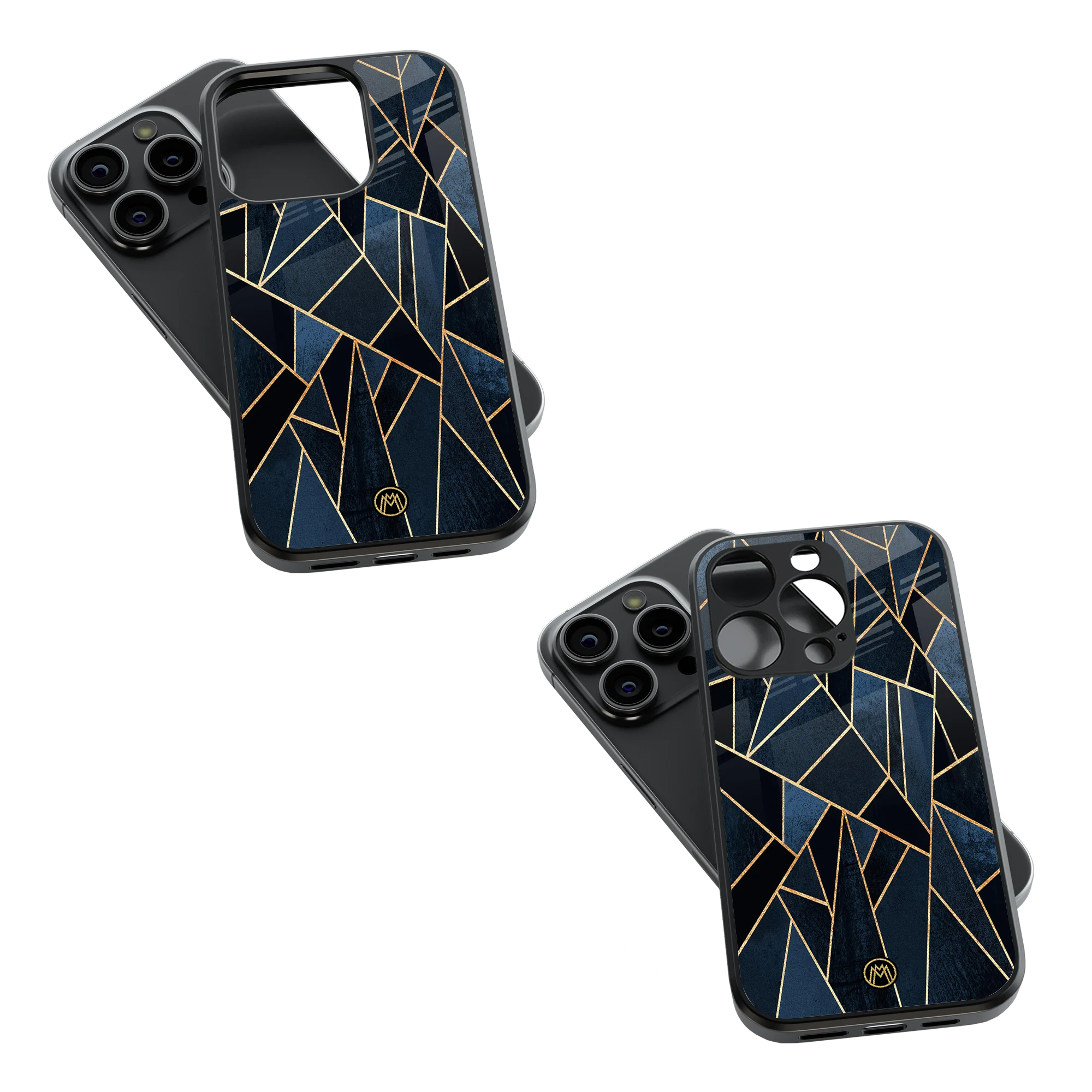 Trendy Glass Back Mobile Case for iPhone, Samsung, Redmi, OnePlus, Google Pixel, Motorola