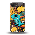 emerald green dinosaur back phone cover | glass case for iphone 16e