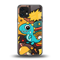 emerald green dinosaur back phone cover | glass case for nothing phone 1