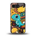 emerald green dinosaur back phone cover | glass case for oneplus nord 4