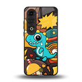 emerald green dinosaur back phone cover | glass case for oneplus nord ce 4