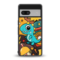 emerald green dinosaur back phone cover | glass case for Google Pixel 7