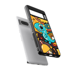 emerald green dinosaur back phone cover | glass case for Google Pixel 7