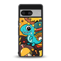 emerald green dinosaur back phone cover | glass case for Google Pixel 8