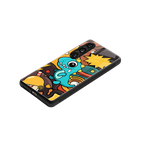 emerald green dinosaur back phone cover | glass case for samsung galaxy s24