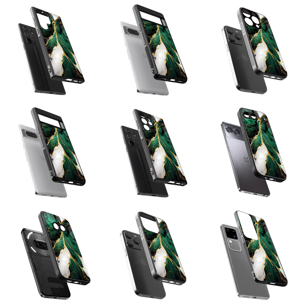 Durable Glass Back Mobile Case for iPhone, Samsung, OnePlus, Google Pixel, Redmi, Vivo, Oppo
