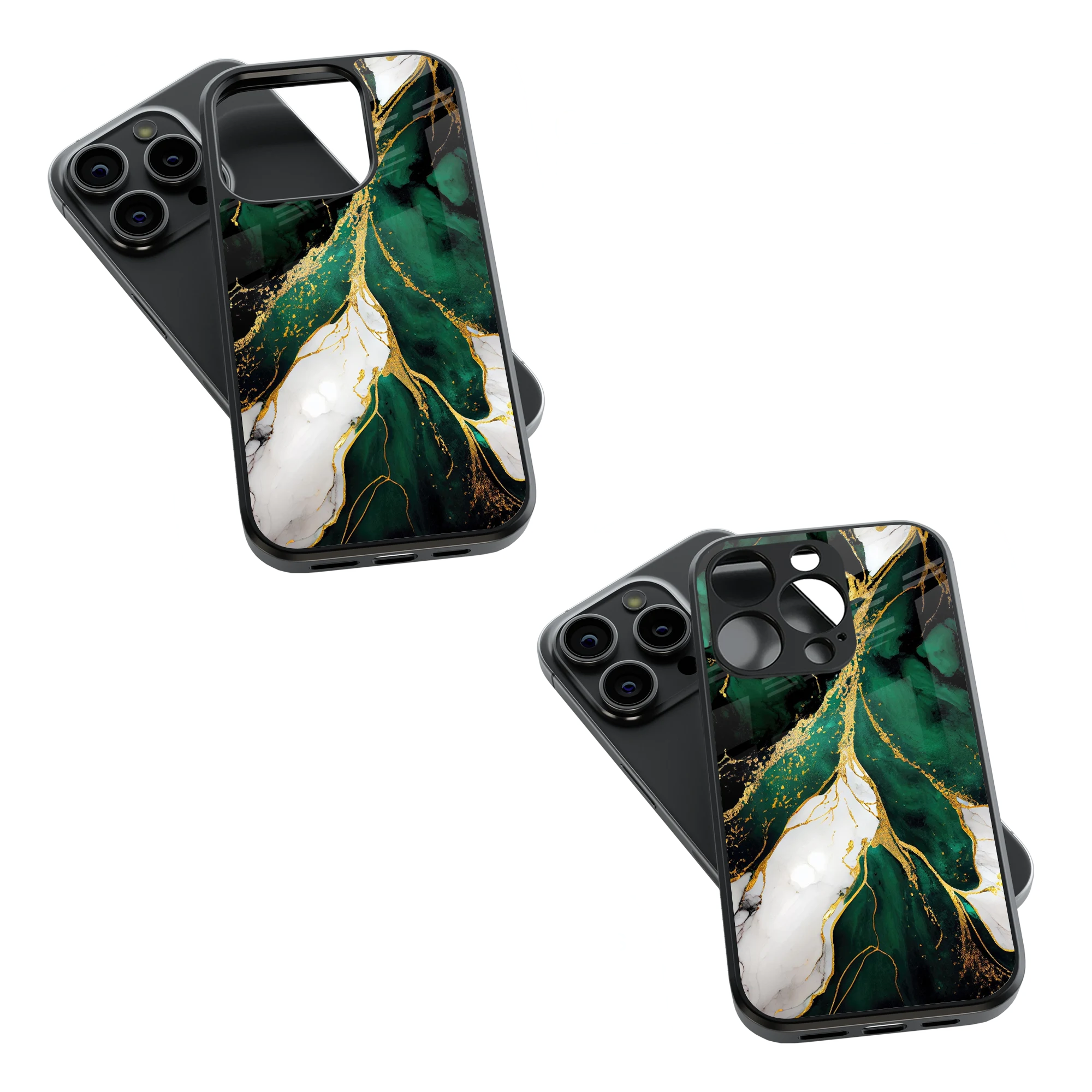 Trendy Glass Back Mobile Case for iPhone, Samsung, Redmi, OnePlus, Google Pixel, Motorola