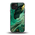 emerald pool back phone cover | glass case for iphone 13 mini