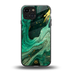 emerald pool back phone cover | glass case for iphone 13 mini