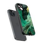 emerald pool back phone cover | glass case for iphone 13 mini